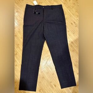 J.Crew Thompson Four Season Tapered Pants Grey Brown Check 33x30 AP879 NWT